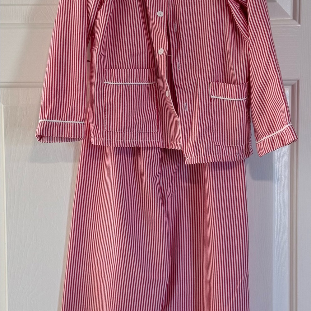 Boy Sweet Dreams Red Striped Kids Pajamas